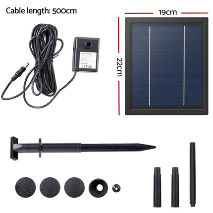 Gardeon Solar Pond Pump Submersible Water Fountain Kit 6.1FT.