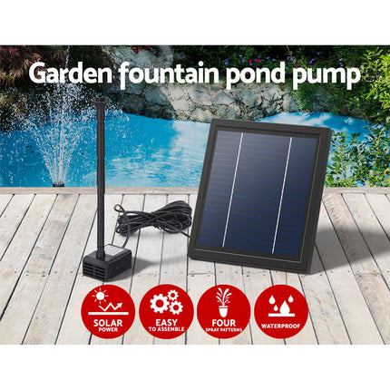 Gardeon Solar Pond Pump Submersible Water Fountain Kit 6.1FT.