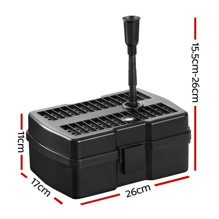 Gardeon Solar Pond Pump Water Fountain Filter Box Submersible Outdoor Pool 6.6FT.