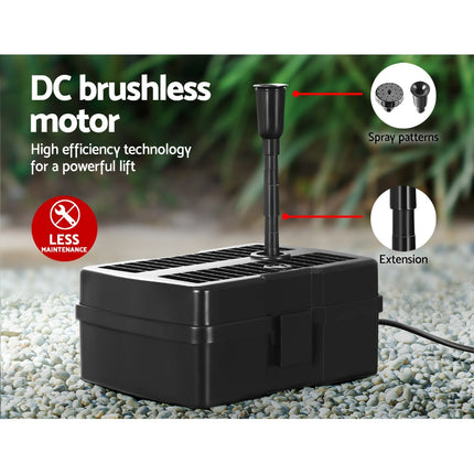 Gardeon Solar Pond Pump Water Fountain Filter Box Submersible Outdoor Pool 6.6FT.