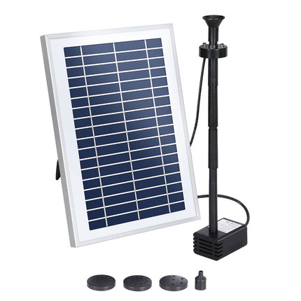Gardeon Solar Pond Pump Submersible Water Fountain with Battery LED Lights 4.4FT.