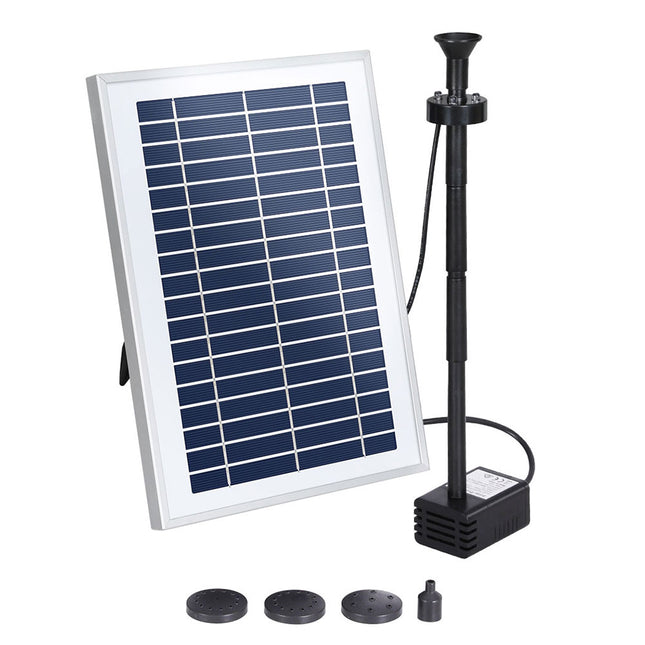 Gardeon Solar Pond Pump Submersible Water Fountain with Battery LED Lights 4.4FT.
