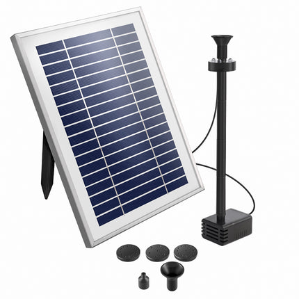 Gardeon Solar Pond Pump Submersible Water Fountain with Battery Kit LED Lights 4.3FT.