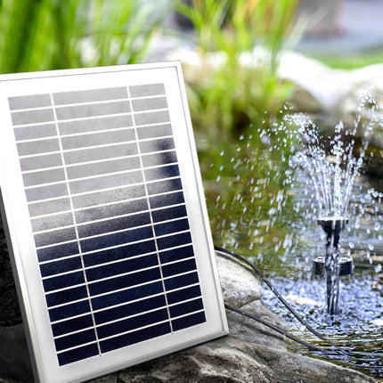 Gardeon Solar Pond Pump Submersible Water Fountain with Battery Kit LED Lights 4.3FT.