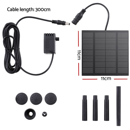 Gardeon Solar Pond Pump Submersible Water Fountain Kit 2.6FT.