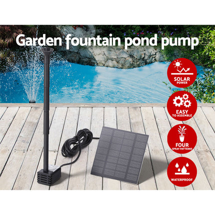 Gardeon Solar Pond Pump Submersible Water Fountain Kit 2.6FT.