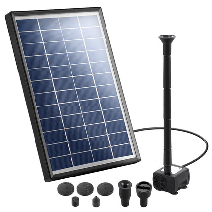 Gardeon Solar Pond Pump Submersible Water Fountain with Battery Kit LED Lights 4.3FT.