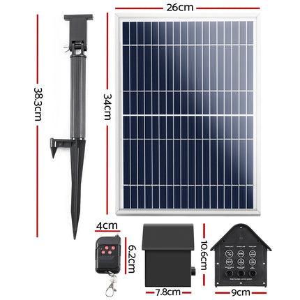 Gardeon Solar Pond Pump Submersible Water Fountain with Battery Kit LED Lights 4.3FT.