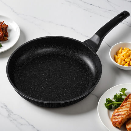 5-Star Chef Non Stick Frying Pan Cast Aluminium Steak Skillet BBQ Cookware 30cm.