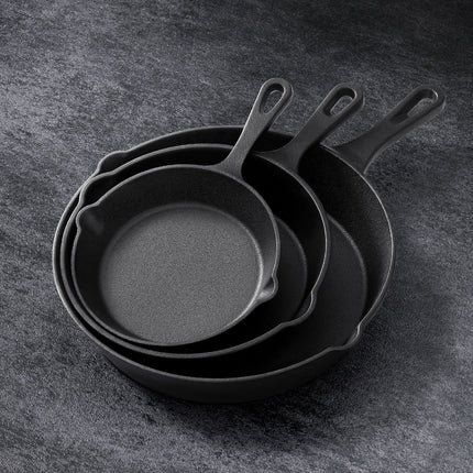 5-star chef Non Stick Frying Pan Cast Iron 3PCS.