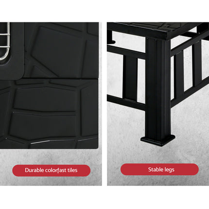 Grillz Fire Pit BBQ Grill 2-In-1 Table.