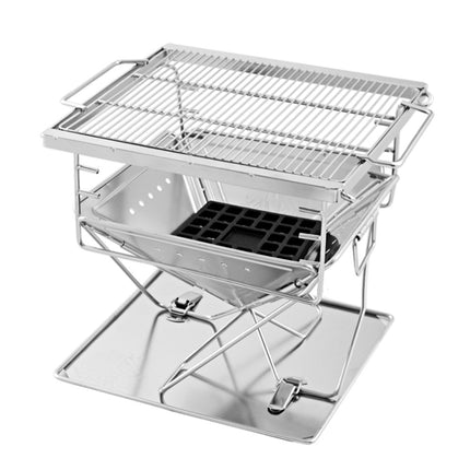 Grillz Fire Pit BBQ Grill with Carry Bag Camping.