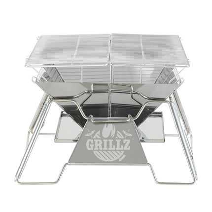 Grillz Fire Pit BBQ Grill with Carry Bag Portable.