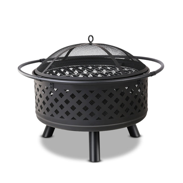 Grillz Fire Pit BBQ Grill 76cm.