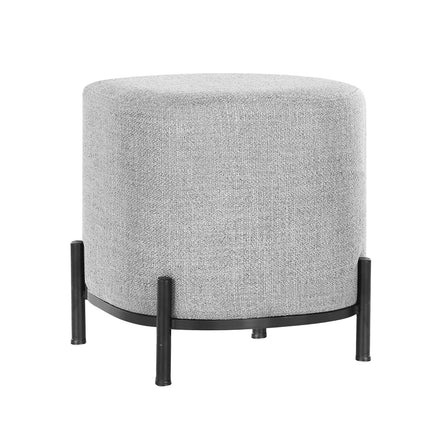 Artiss Ottoman Foot Stool Square Linen Grey.