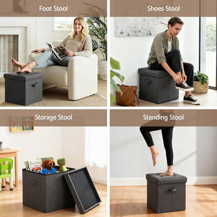 Artiss Storage Ottoman Rest Foot Stool Foldable.