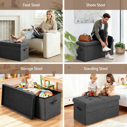 Artiss Storage Ottoman Foot Stool Rest Foldable.