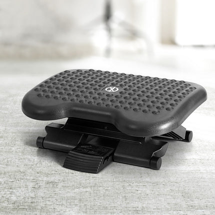 Artiss Foot Rest Stool Office Under Desk Angle Adjustable Footrest Massage Black.