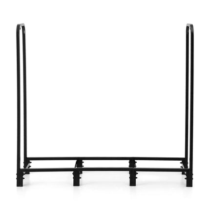Gardeon Firewood Rack 120cm Wood Rack 3 Sizes Firewood Storage with Tools Black.