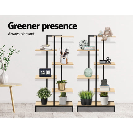 Artiss Plant Stand 6 Tier Metal Zigzag Flower Pot Shelf.