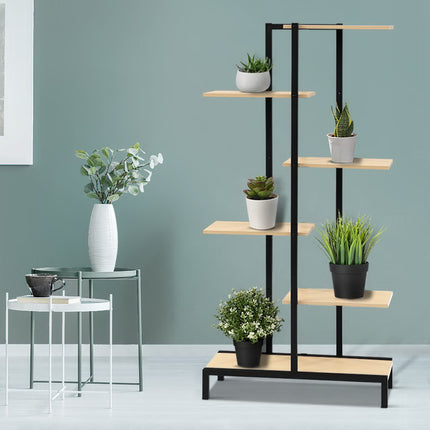 Artiss Plant Stand 6 Tier Metal Zigzag Flower Pot Shelf.