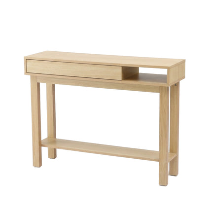 Artiss Console Table Entryway Hallway Sofa Side Table Drawer Shelf 100CM Wood.