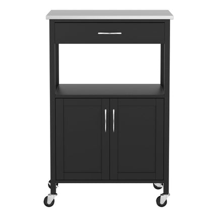 Artiss Kitchen Island Trolley Rolling Serving Cart Storage Drawer Cupboard 60cm.