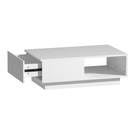 Artiss Coffee Table Led Lights White.