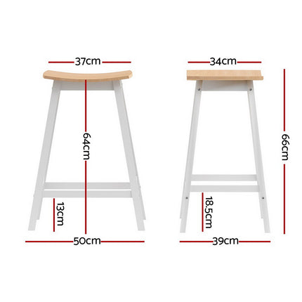 Artiss 4x Bar Stools Wooden Chairs Oak.