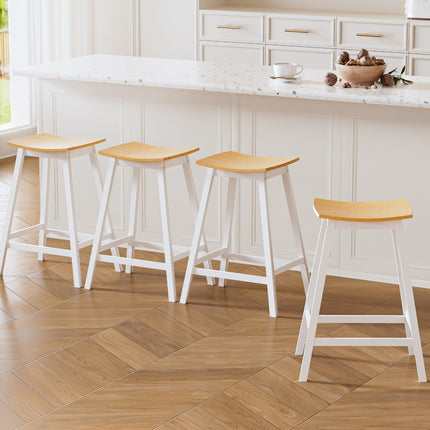 Artiss 4x Bar Stools Wooden Chairs Oak.