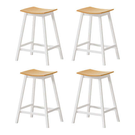 Artiss 4x Bar Stools Wooden Chairs Oak.