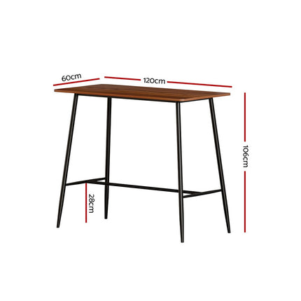 Artiss Halle Bar Table 120CM Rectangular.