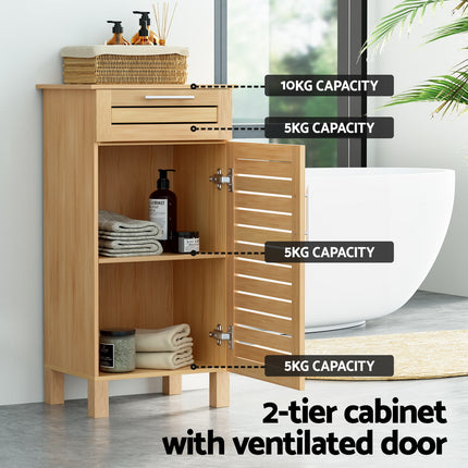 Artiss Bookshelf 5 Tier Cube Cabinet MIRA Oak.