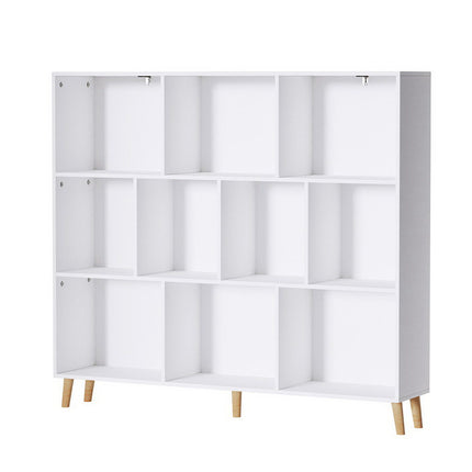 Artiss Bookshelf 3 Tiers 10 Cubes - CORA White.