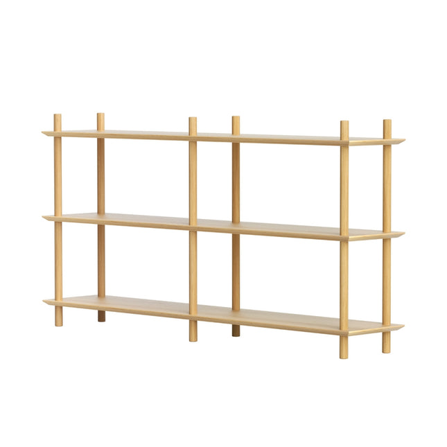 Artiss Bookshelf 3 Tiers Bookcase Display Shelves Wooden Storage Stand Rack Pine.