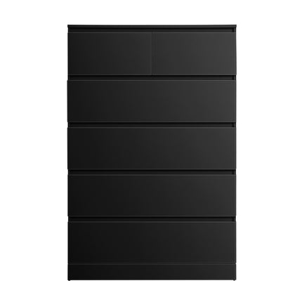 Artiss 6 Chest of Drawers Tallboy PEPE Black.