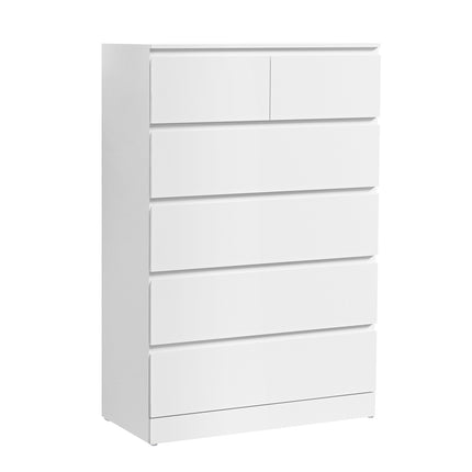 Artiss 6 Chest of Drawers - PEPE White.