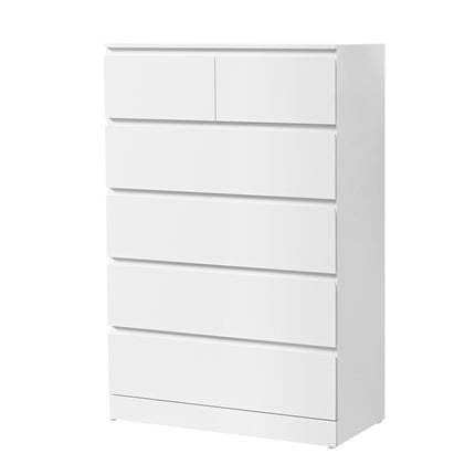 Artiss 6 Chest of Drawers - PEPE White.