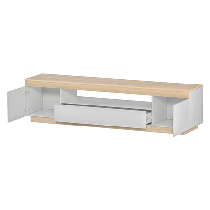 Artiss TV Cabinet Entertainment Unit Stand 180CM White Wood.