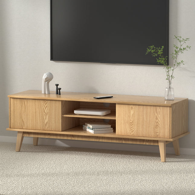 Artiss TV Cabinet Entertainment Unit Stand Storage Shelves TV Unit 140CM.