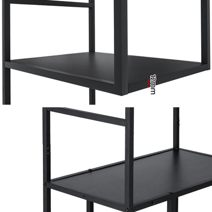 Artiss Bookshelf 5 Tiers RHYS Black.