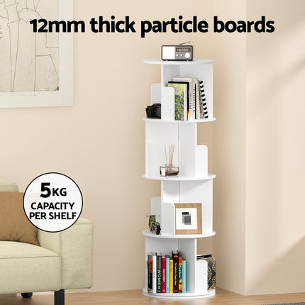 Artiss Bookshelf 4 Tiers EDIE White.