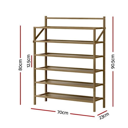Artiss Shoe Rack 6-tier 18 Pairs Foldable.