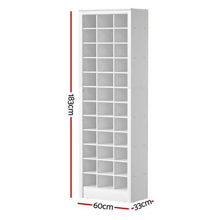 Artiss Shoe Rack 12-tier 36 Pairs Storage White.