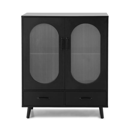 Artiss Buffet Sideboard Double Doors - Black.