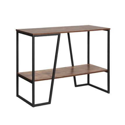 Artiss Console Table 106CM 2-tier Walnut Cora.