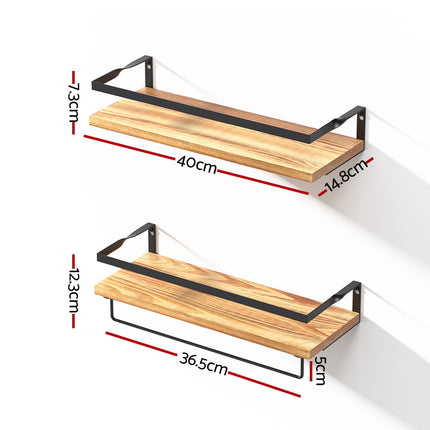 Artiss Floating Wall Shelf Set of 2.