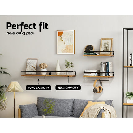 Artiss Floating Wall Shelf Set of 2.