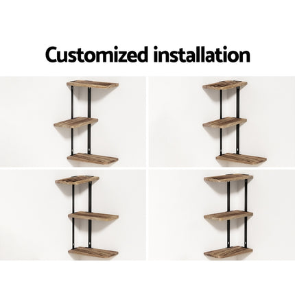 Artiss Floating Wall Shelf 3-Tier.