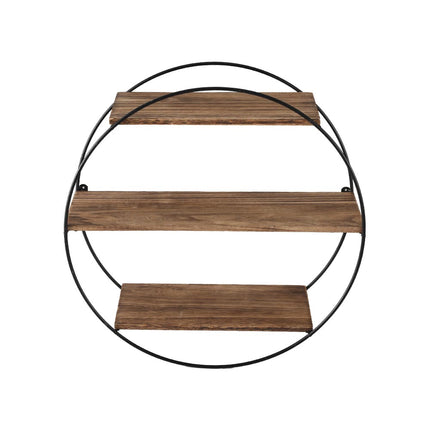 Artiss Floating Wall Shelf Round 3-Tier.